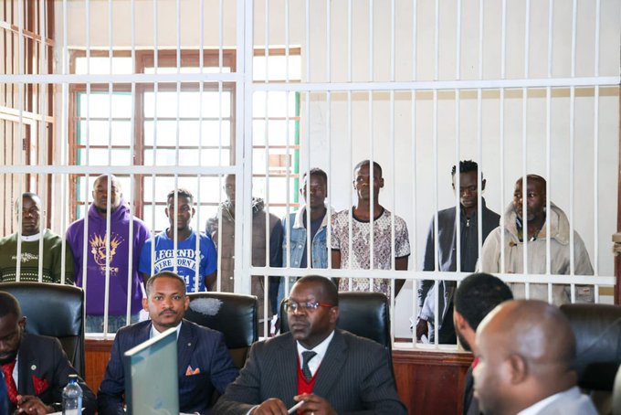 Eight Charged with Terrorism for Torching Mawego Police Station